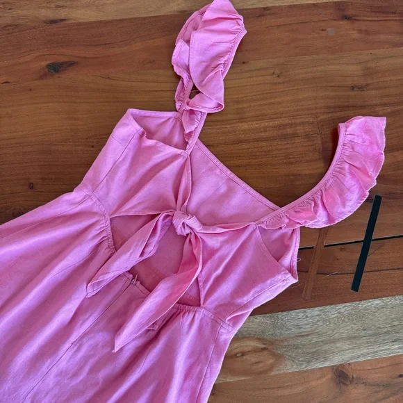 🦊 Cotton Candy Vibrant Pink Dress - Picture 7 of 10